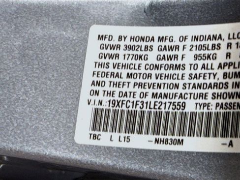 Used 2020 Honda Civic EX image 33