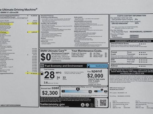 Used 2025 BMW X1 xDrive28i w/ M Sport Line w/ M Sport Package image 47