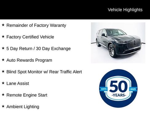 Certified 2025 Lincoln Aviator Reserve w/ Illumination Package AWD/4WD image 7