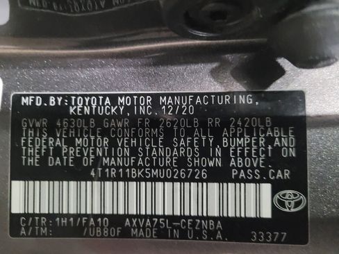 Used 2021 Toyota Camry LE w/ Cold Weather Package AWD/4WD image 33