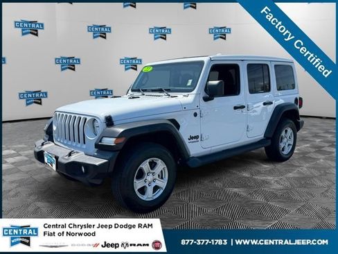 Certified 2022 Jeep Wrangler Unlimited Sport w/ Sun And Sound Package AWD/4WD image 1