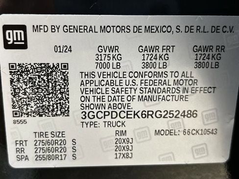 Used 2024 Chevrolet Silverado 1500 Custom Trail Boss w/ Turbomax Blackout Package image 33