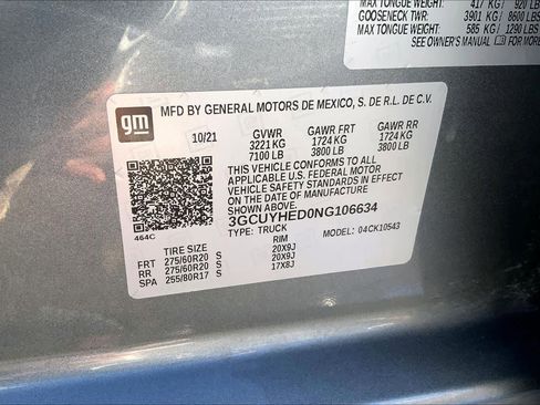 Used 2022 Chevrolet Silverado 1500 High Country w/ Technology Package image 36