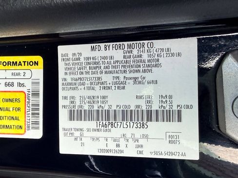 Used 2020 Ford Mustang GT w/ GT Performance Package RWD image 36