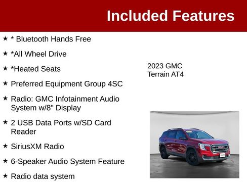 Used 2023 GMC Terrain AT4 AWD/4WD image 3