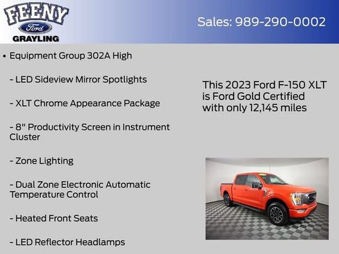 Used 2023 Ford F150 XLT w/ Equipment Group 302A High AWD/4WD image 14