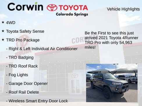 Used 2021 Toyota 4Runner TRD Pro AWD/4WD image 4