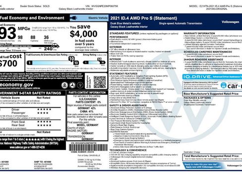 Used 2021 Volkswagen ID.4 Pro S image 3