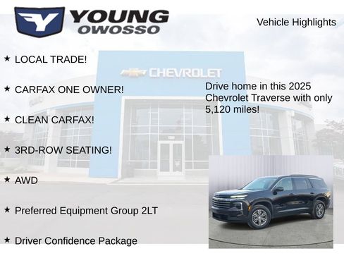 Used 2025 Chevrolet Traverse LT w/ Driver Confidence Package image 8