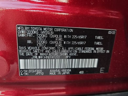 Certified 2022 Toyota RAV4 LE image 36