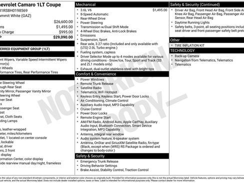 Used 2017 Chevrolet Camaro LT image 3