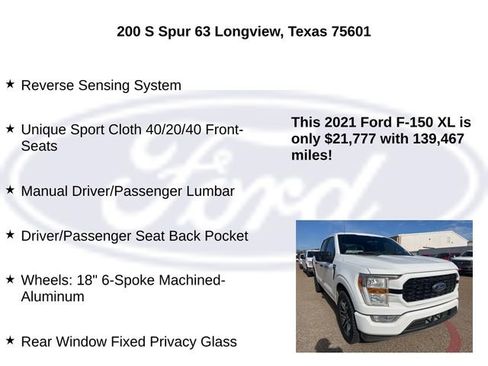 Used 2021 Ford F150 XL w/ STX Appearance Package image 25