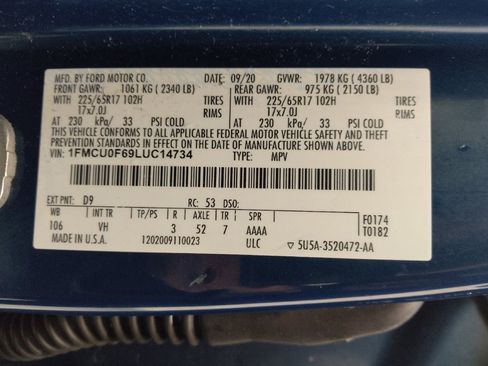 Used 2020 Ford Escape S FWD image 33