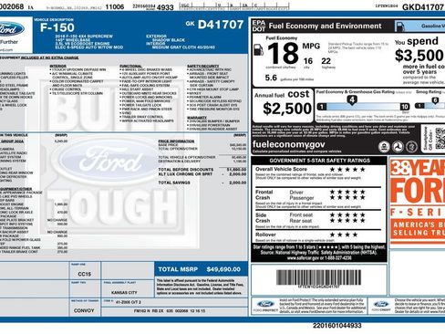 Used 2016 Ford F150 XLT w/ Equipment Group 302A Luxury image 2