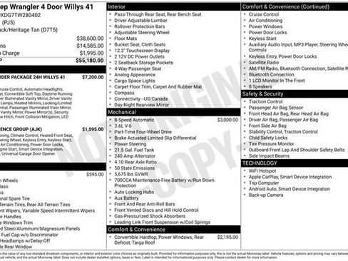 New 2026 Jeep Wrangler Unlimited Sport AWD/4WD image 5