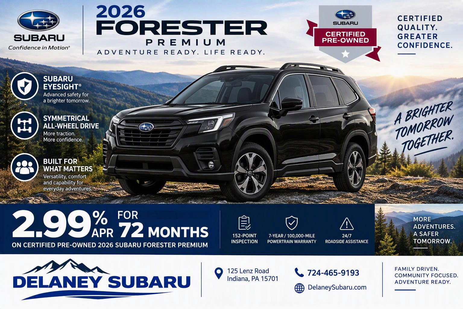 Certified 2026 Subaru Forester Premium AWD/4WD image 2
