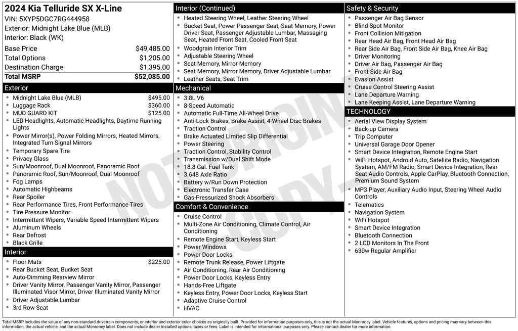 Certified 2024 Kia Telluride SX X-Line AWD/4WD image 40