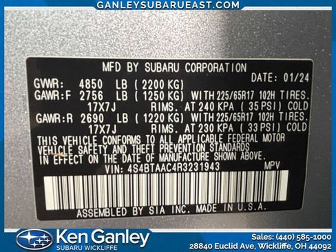 Certified 2024 Subaru Outback 2.5i image 27