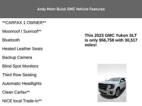 Used 2023 GMC Yukon SLT w/ SLT Premium Package AWD/4WD image 4
