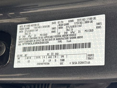 Used 2024 Ford F150 XLT w/ Equipment Group 302A MID AWD/4WD image 12