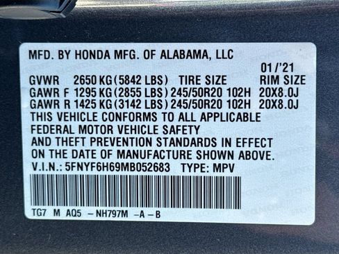 Used 2021 Honda Pilot Touring image 34