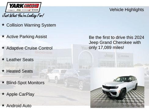 Certified 2024 Jeep Grand Cherokee Summit w/ High Altitude Package image 13