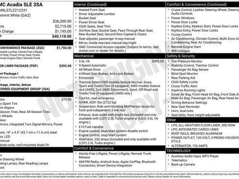 Used 2020 GMC Acadia SLE w/ Driver Convenience Package image 6