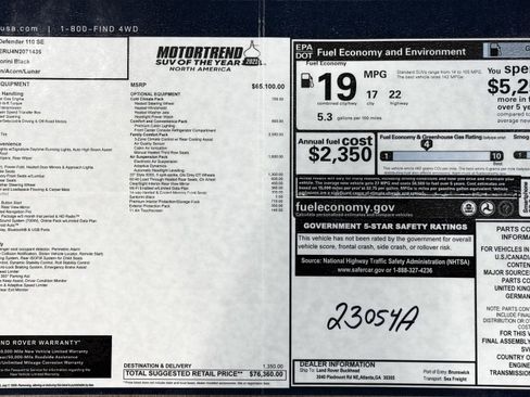 Used 2022 Land Rover Defender 110 SE image 2