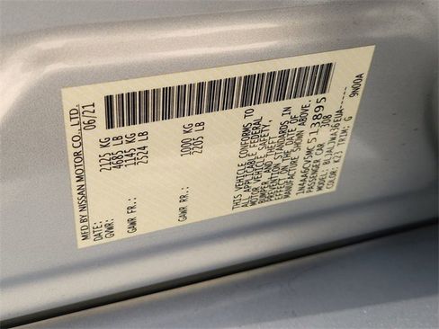 Used 2021 Nissan Maxima 3.5 SV w/ Floor Mat Group image 33