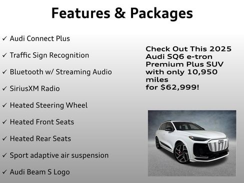 Used 2025 Audi SQ6 e-tron Premium Plus w/ Premium Plus AWD/4WD image 12