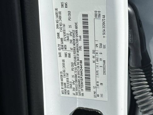 Used 2022 Ford F150 Lariat w/ Equipment Group 501A Mid AWD/4WD image 34