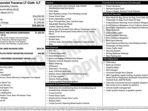 Used 2022 Chevrolet Traverse LT FWD image 2