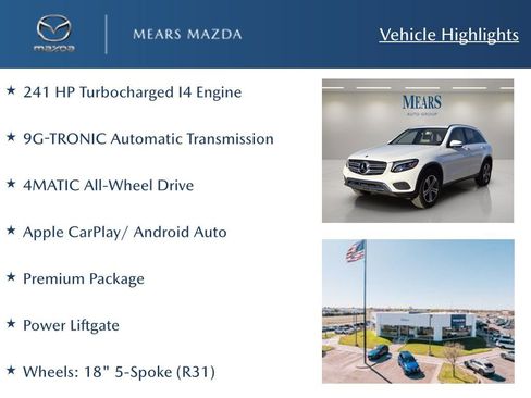 Used 2019 Mercedes-Benz GLC 300 w/ Premium Package image 2