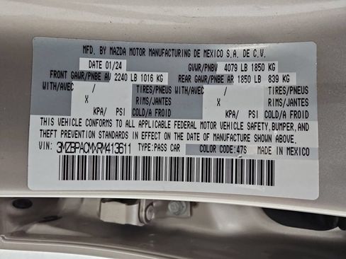 Used 2024 MAZDA MAZDA3 s FWD image 46