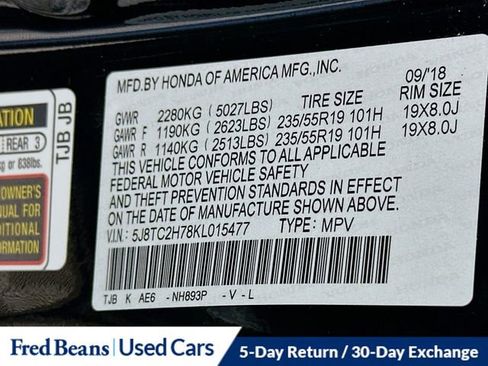 Used 2019 Acura RDX AWD w/ Advance Package image 33