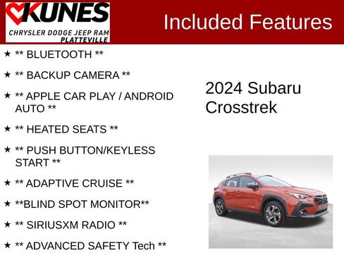 Used 2024 Subaru Crosstrek 2.0i Premium image 2