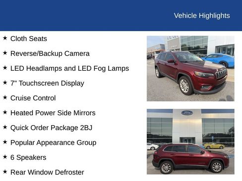 Used 2019 Jeep Cherokee Latitude w/ Popular Appearance Group FWD image 5