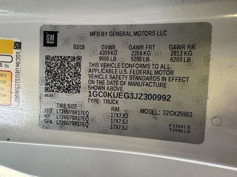 Used 2018 Chevrolet Silverado 2500 W/T w/ Snow Plow Prep Package image 24