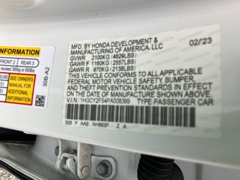 Certified 2023 Honda Accord Sport image 39