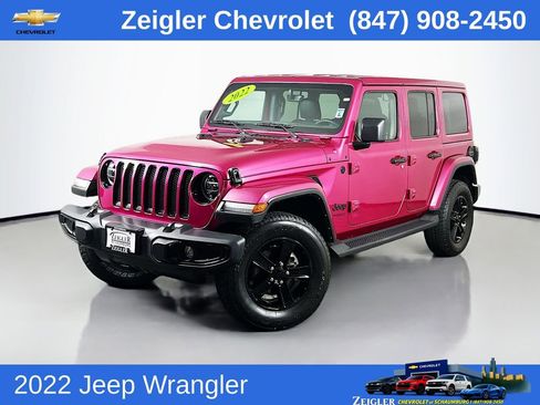 Used 2022 Jeep Wrangler Unlimited Sahara AWD/4WD image 1