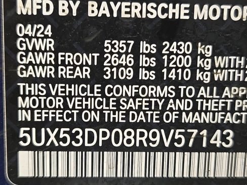Certified 2024 BMW X3 xDrive30i w/ Convenience Package image 25