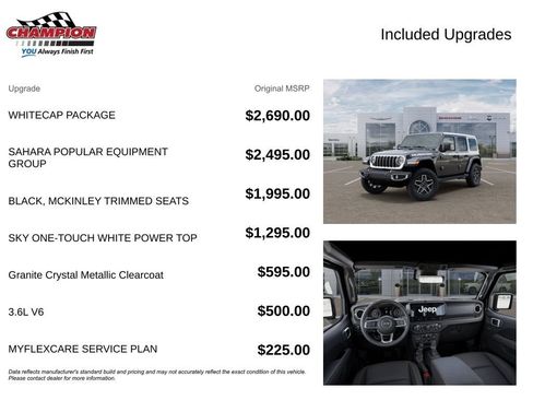 New 2026 Jeep Wrangler Unlimited Sahara w/ Whitecap Package AWD/4WD image 6