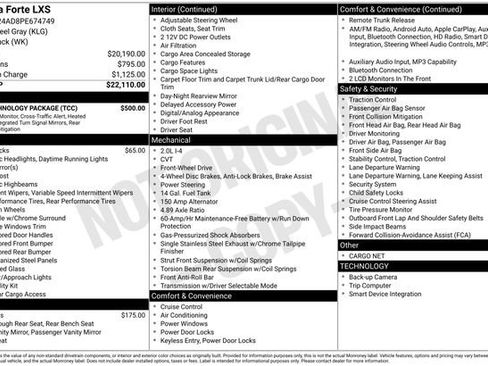 Used 2023 Kia Forte LXS w/ LXS Technology Package image 10