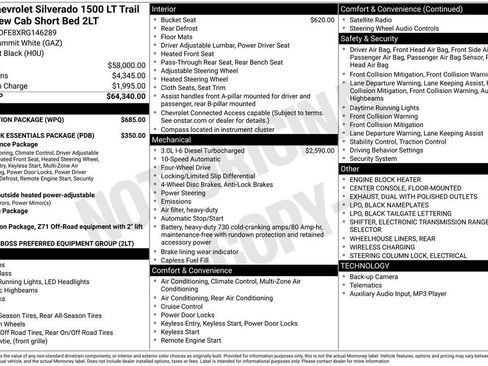 Used 2024 Chevrolet Silverado 1500 LT Trail Boss w/ Protection Package image 10