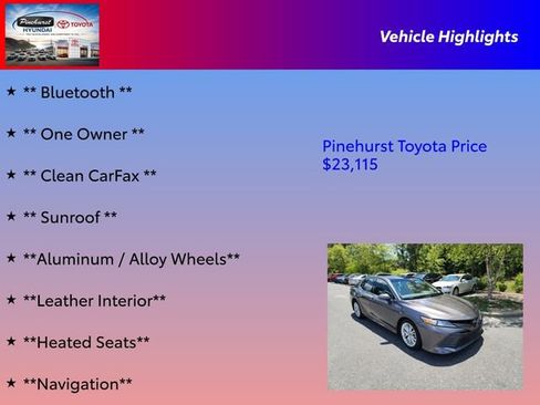 Used 2018 Toyota Camry XLE w/ Driver Assist Package FWD image 16
