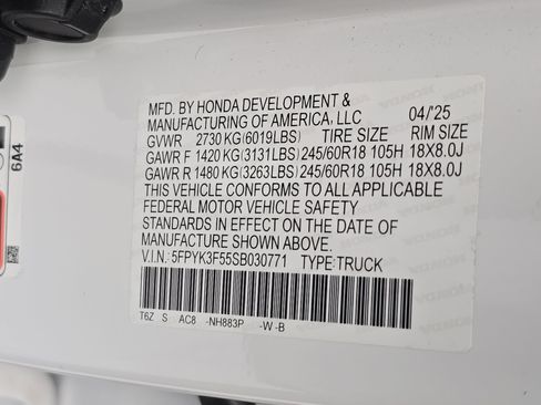 Used 2025 Honda Ridgeline RTL image 35