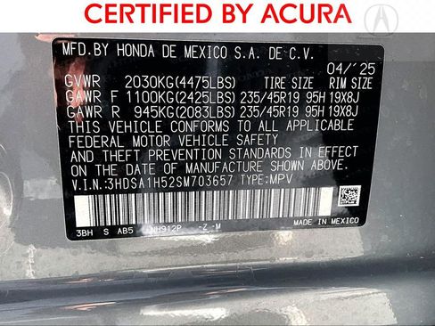 Certified 2025 Acura ADX A-Spec image 40