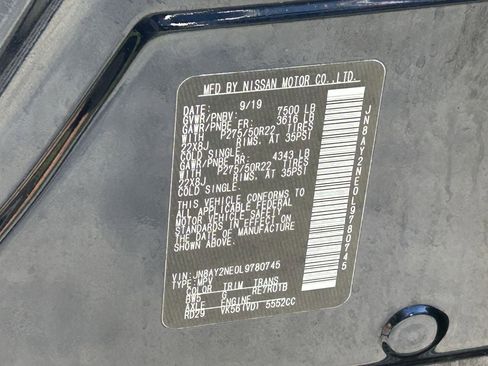 Certified 2020 Nissan Armada Platinum w/ Platinum Reserve Package image 34