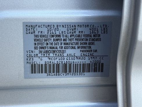 Used 2021 Nissan Sentra SV FWD image 30