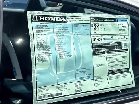 New 2026 Honda Civic Sport image 31